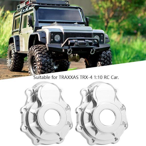 1 par aluminiumlegering fram/bakre hjulnavhölje för Traxxas TRX-4 1:10 RC-bil (titan)