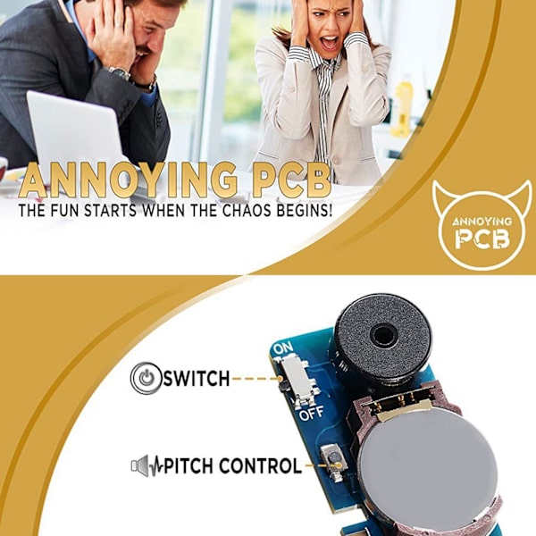 1 stk. Irriterende PCB pranking ryddig og ryddig irriterende summer