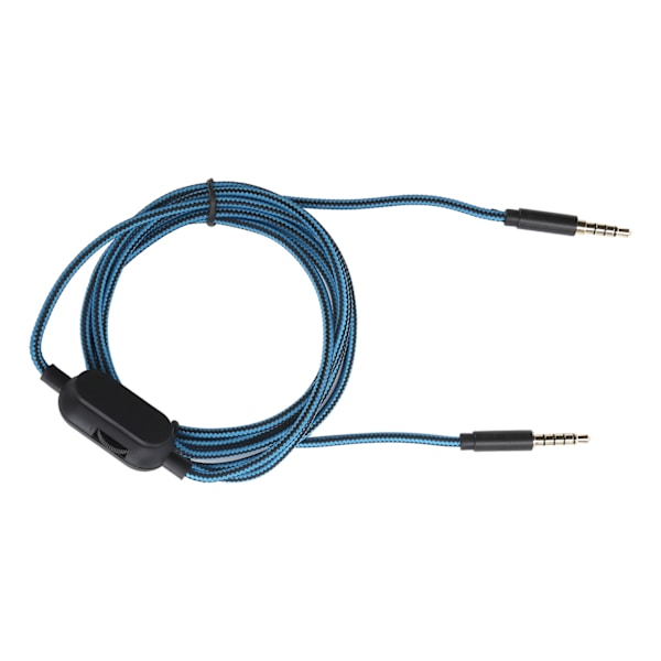 Hovedtelefonkabel med 3,5 mm til 3,5 mm stiklydstyrkekontrol til Logitech Astro A40 A10 A30