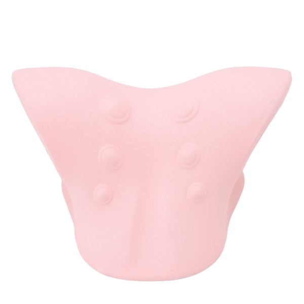 Nakke Skulder Relaxer Smertelindring U-formet design Spinal Traction Dyb cervikal massagepude Pink