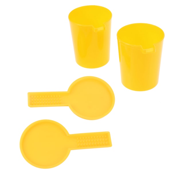 2-pack Biuppfödning Honungsingång Vatten Drickare Bi Matare Flaska Set Skål Verktyg