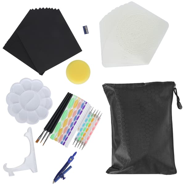 43 stk. Mandala Dotting Tools Sæt DIY Kunst Skabelon Udsmykning Stick Maleri Tilbehør