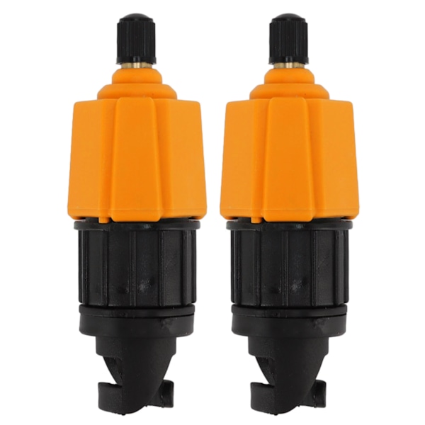 2 set paddla luftventil munstycke ersättning luftpump uppblåsning adapter för surfbräda båt orange
