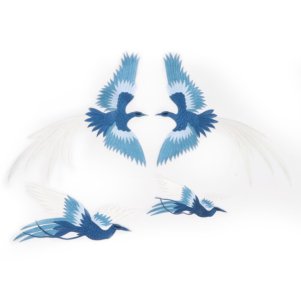 Phoenix Bird Combination Broderet Patch Cloth Sticker Applique Craft tøjtilbehør