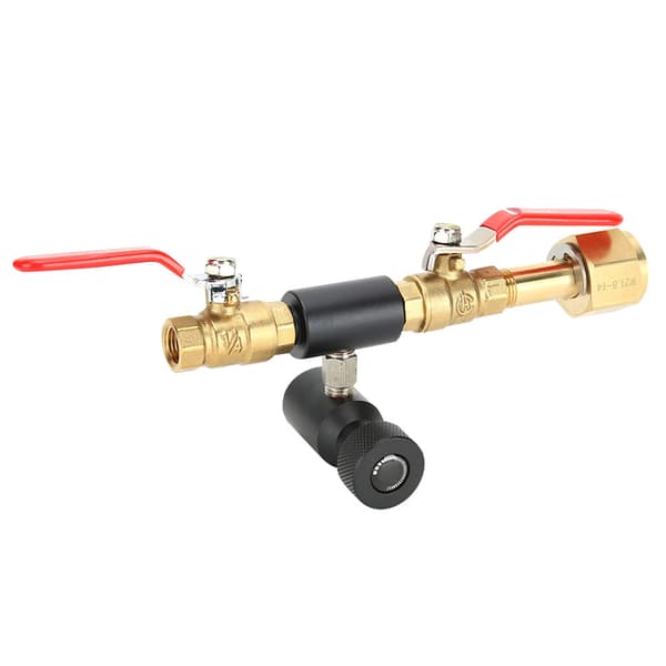 CO2-cylinderpåfyldningsadapter Dobbeltventil CGA320 med Soda Black Valve ASA til SodaStream