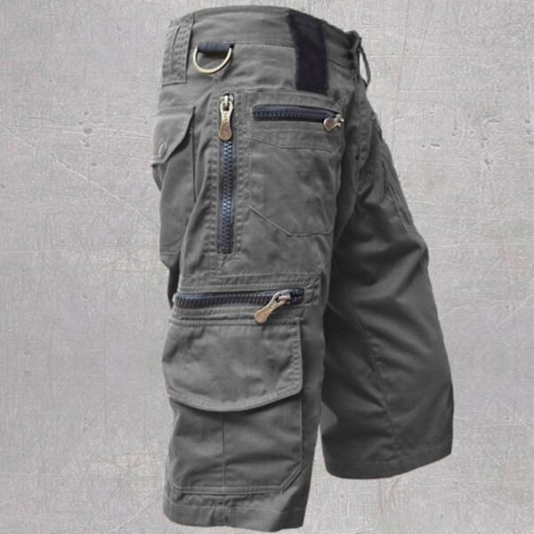 Cargoshorts XL Ljusbrun med Flera Fickor - Avslappnad Passform
