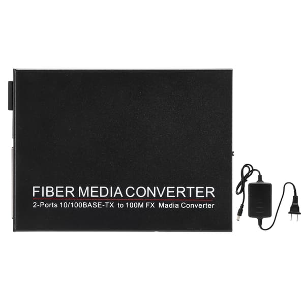 2-ports Ethernet Fiber Switch TBCMC3412ES20A Plug Play Stabil Robust Computer Netværksswitch 100-240V (US-stik)