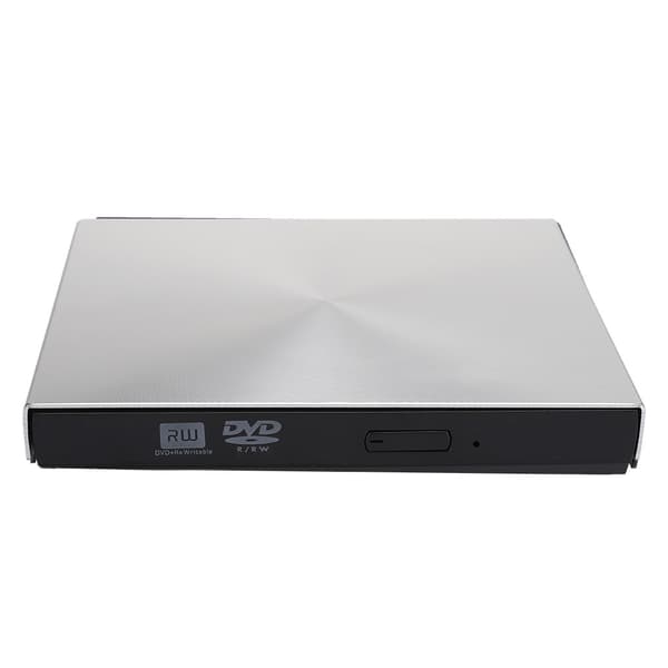 USB3.0-drev stationær bærbar ekstern optisk drev DVD-brænder til WIN98 / ME / 2000 / XPSølvgrå