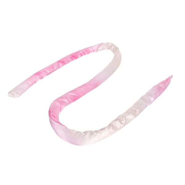 Bøybar jerntråd dreadlocks hårstrikk imitert silke tie dye rosa spiral lås hårstrikk for tykt langt hår