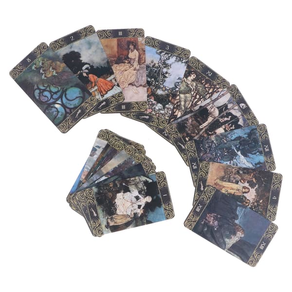Unikt mönster Tarotkortlek Ödesdivination Tarotkortset Framtidsberättande Spel