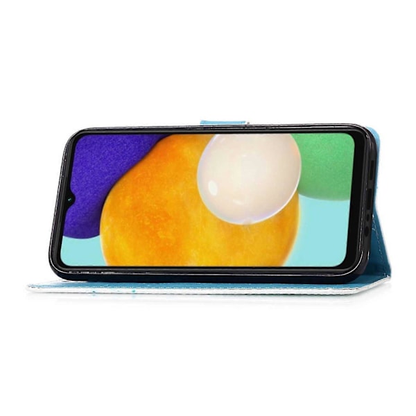 För Samsung Galaxy A54 5g PU Läder Plånbok Ställ Telefonfodral Fullständig Täckning Inre TPU Skal Zekai Fjäril och Hjärta