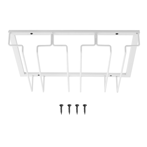 Hängande järnvinglasställningshållare för glasdisplayhylla Organizer Dekoration3 Slot