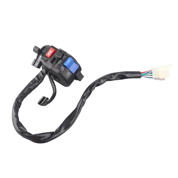 1 par Universal 7/8 tommer Motorcykel Styr Horn Blinklys Lys Start Kontrolkontakt Sort