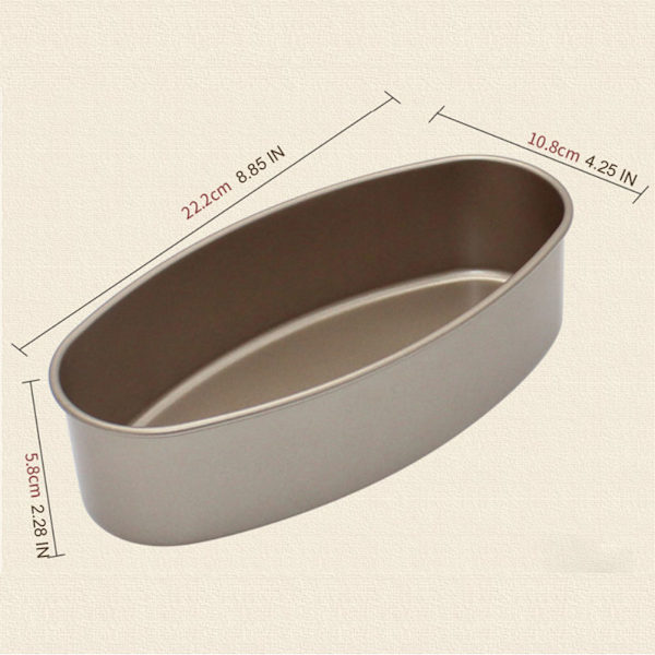 Oval Form Non-stick Bageplade Brødform Ostekageform Kageform Køkken Bageværktøj