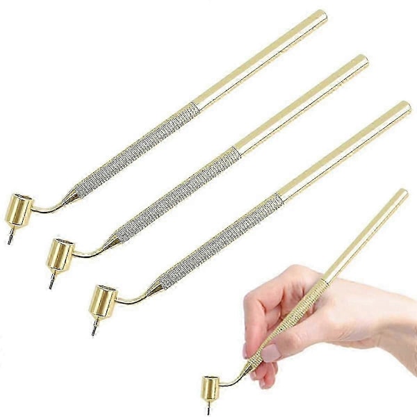 3 st Fina Linjer Fluid Writer Målarapplikatorpennor, Reparationspenna för Bilar, Hobby (0,5 mm)
