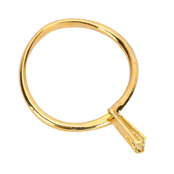 Profesjonell diamantholder Edelstener Spring Prong Claw Ring Smykker Display Tilbehør Gul (Kort)