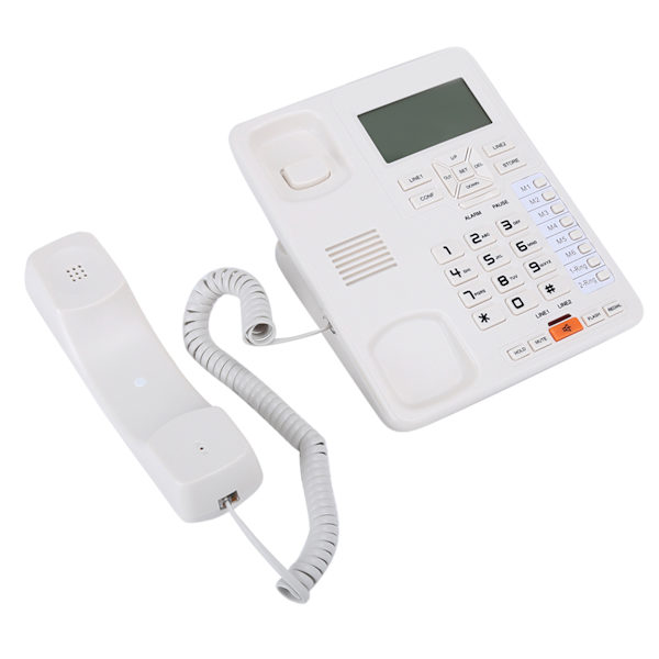 OR6400 Business Office Telefon Samtals-ID Handsfree Samtal Fast Telefon Vit