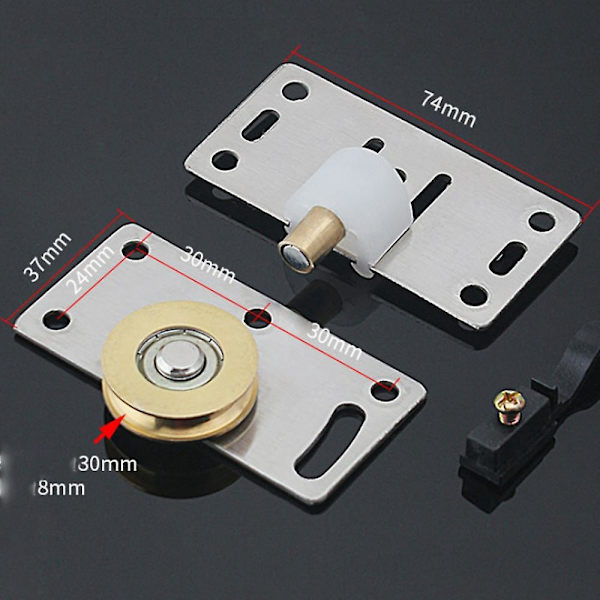 Skåp skjutdörr Roller Hardware Set för garderobsskåp
