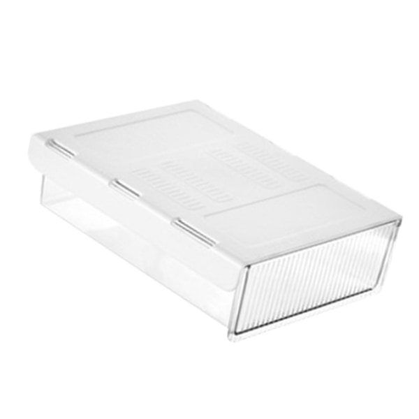 Underdesk lådbox plast transparent platsbesparande utdragbar under bord förvaringslåda för kontor klassrum transparent M