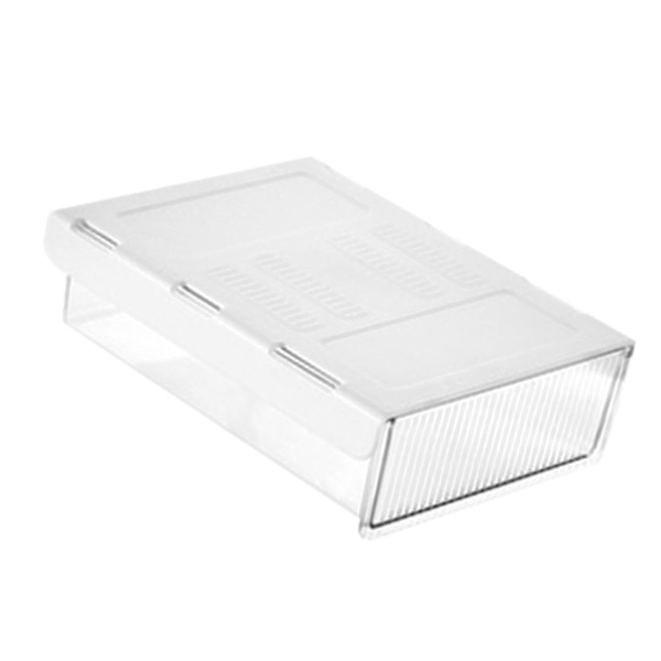 Underdesk Skuffeboks Plast Transparent Pladsbesparende Slide Out Under Table Opbevaringskasse til Kontor Klasseværelse Transparent M