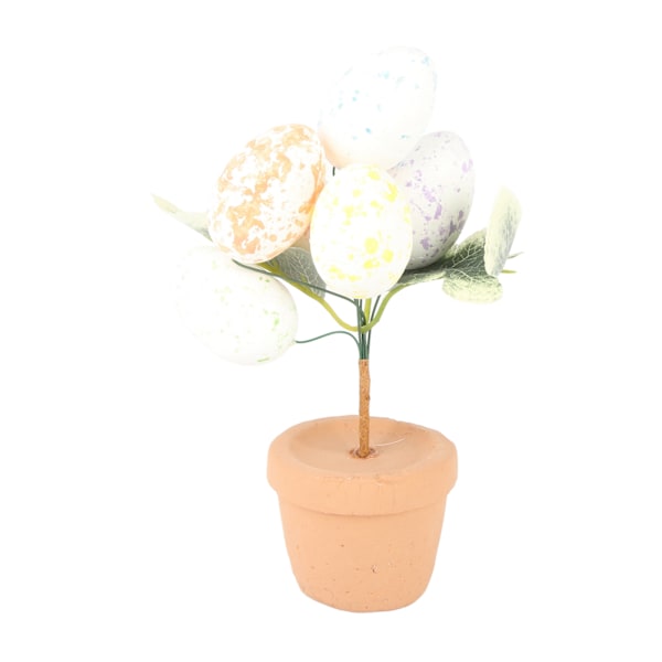 Påskeæg Potteplante Ornament Simulering Æg Plante Påske Bordplade Dekorationer