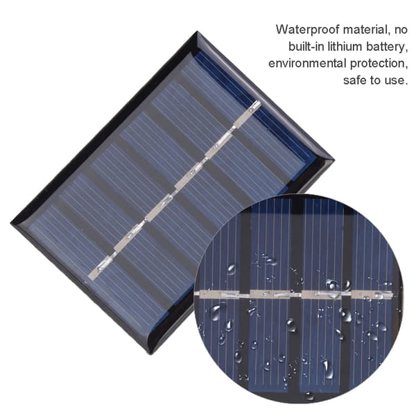 4 stk. 3V 100MA 0,3W DIY Bærbart Solcelleopladningspanel Epoxy Board 65*48MM