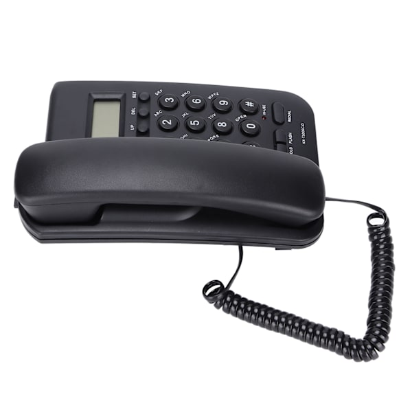 KXT5006CID-puhelin toimistoon, kotiin, hotelliin, soittajalle, pieni jatkotuki, soittajan tunnistus, puolihandsfree (musta)