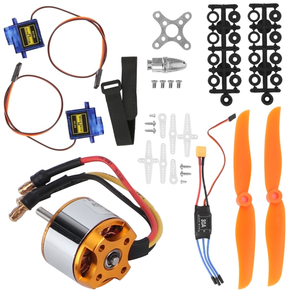 2212 1400KV Motor 8060 Propell 9G Servo 30A XT60 ESC Kit for Fjernstyrt Helikopter