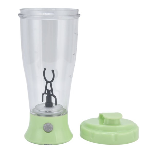 Elektrisk blandningskopp enkel 350 ml kaffemjölkskakningsflaska automatisk skakkopp grön