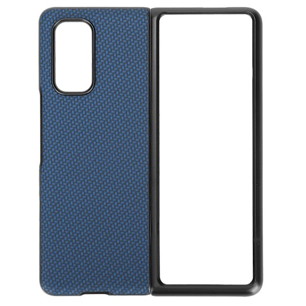 Texturerat kolfiberfodral för Xiaomi MIX FOLD ABS-smartphoneskyddsfodral Blå