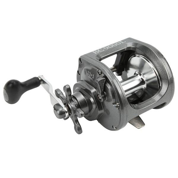 BC9000L Metal Trolling Tromle Fiskehjuls 3.6:1 Hastighed Baitcasting Fiskehjuls Venstrehåndet