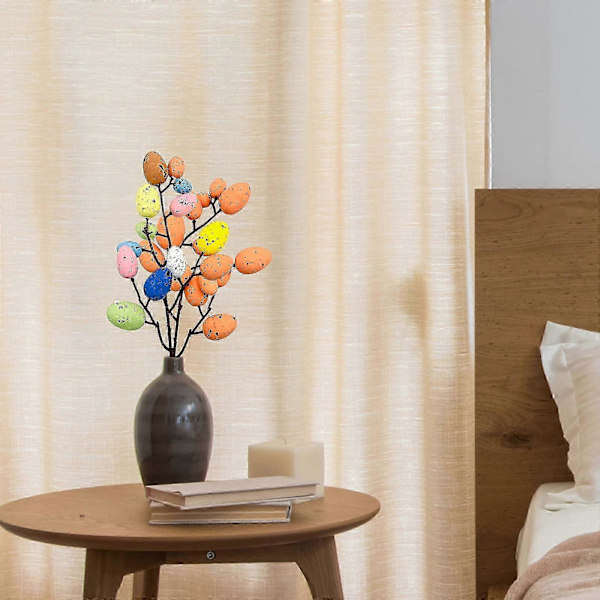Påskägg Skum Påskägg Äggblomstergirlang Högtidsdekorationer