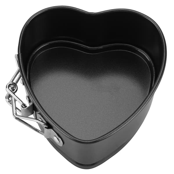 Kakeform i karbonstål med avtakbar bunn, hjerteformet bakeform, non-stick kokekar