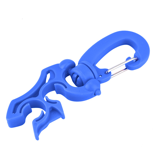 Scuba Diving Dobbelt BCD slangeholder Clip Regulator Holder Spænde krog til snorkling (blå)