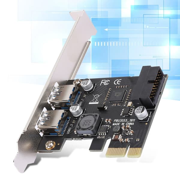 Riser Card PCI E till USB3.0 Dator Tillbehör med Främre 19 / 20PIN Gränssnitt