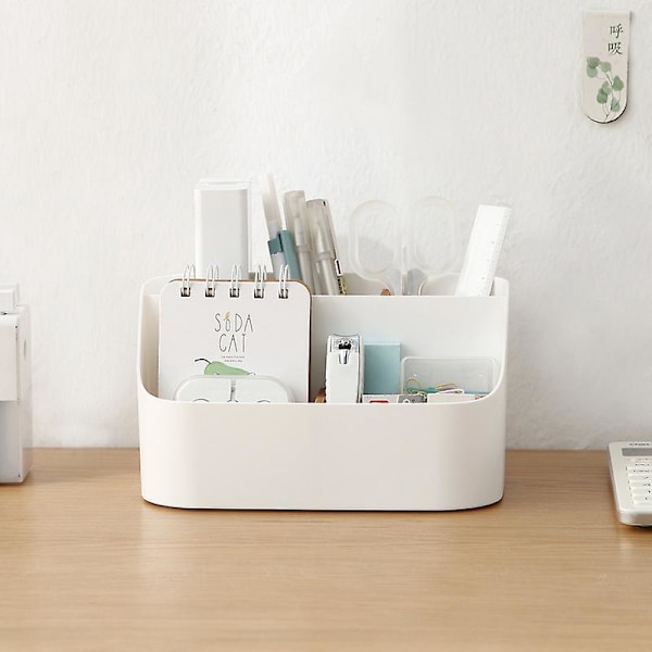 Skrivebordsarrangør Fjernbetjeningsholder Makeup Caddy Box
