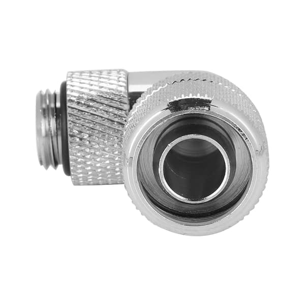 G1/4 Gevind Vandkøling Fitting Tykt Rør 90° Retvinklet Albue (Sølv)