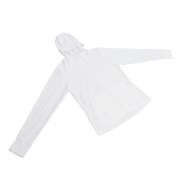Solskyddande jacka långärmad andningsbar lätt UV-block sommar solskydd hoodie för utomhus L