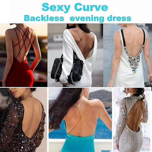 Dyb V-udskæring, stropløs, backless bodysuit shapewear til kvinder - Sort