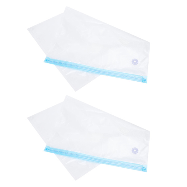 2 st 50x35CM Vakuumförseglingspåsar Vakuumförpackningspåsar med 3CM förseglingsmun