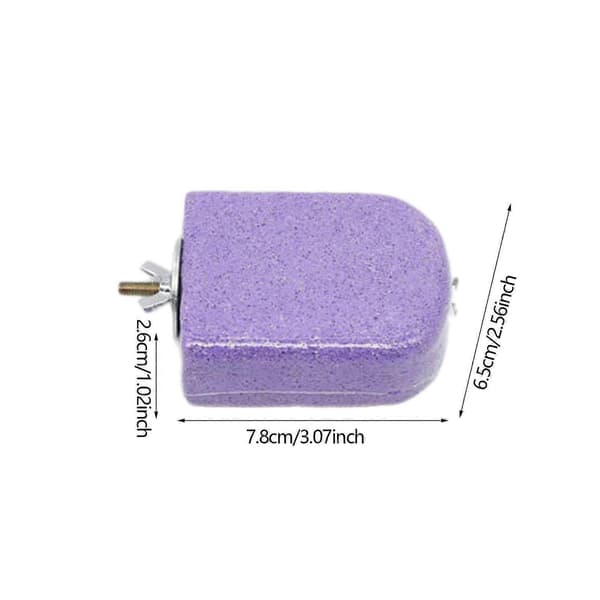 Parrot Teeth Mouth Molar Paw Grinding Sticks Cage Accessories Jumping Climbing Purple