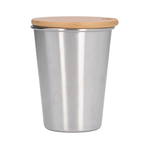 350ML Bärbar Enkelsidig Rostfritt Stål Mugg med Lock Stackable Kaffe Öl Mjölk KoppRostfritt Stål Färg