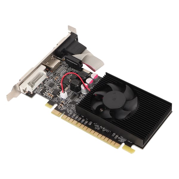 GT210 1G DDR3 64bit Grafikkort Understøtter HD Multimedia Interface DVI VGA Gaming Grafikkort med Køleventilator