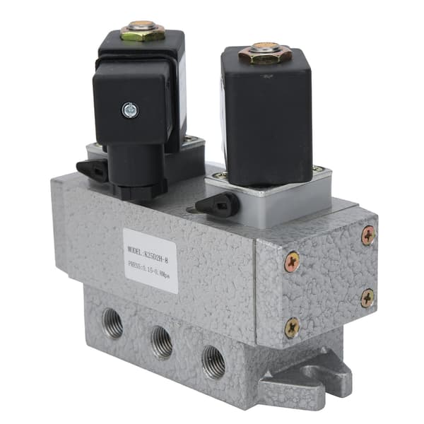 2-Positions 5-Vägs Magnetventil Dubbel Elektrisk Kontroll Mekanisk Utrustning G1/4in K25D2H‑8AC 110V