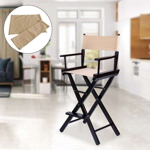 Canvas Ryggstöd Sittduk för Korsvikstol/Pall/Sits Khaki-