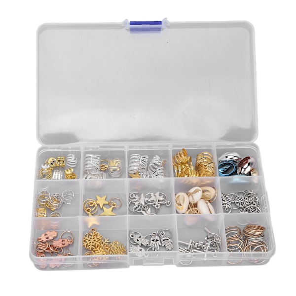 115 stk Vintage Skjeggperler Hår Fletteperler Anheng Armbånd DIY Hår Tilbehør