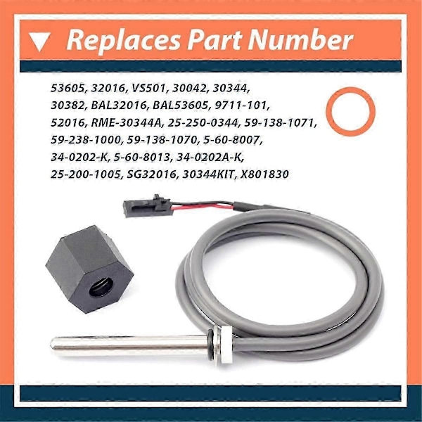 Spabadssensor kompatibel med Balboa Spa Varmelegeme M7 System med 24 tommer kabel Temp/High Limit, Spabadssensor Repl