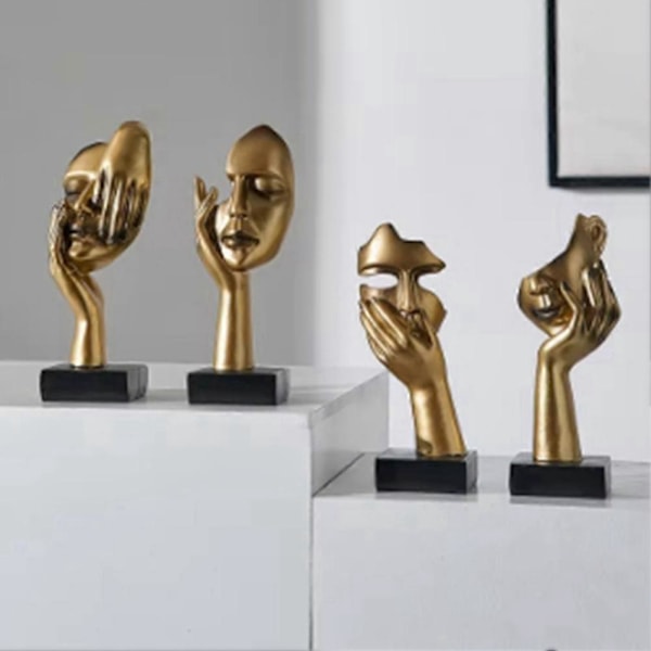 Nordisk Statue Abstrakt Resin Skrivebordsornamenter D