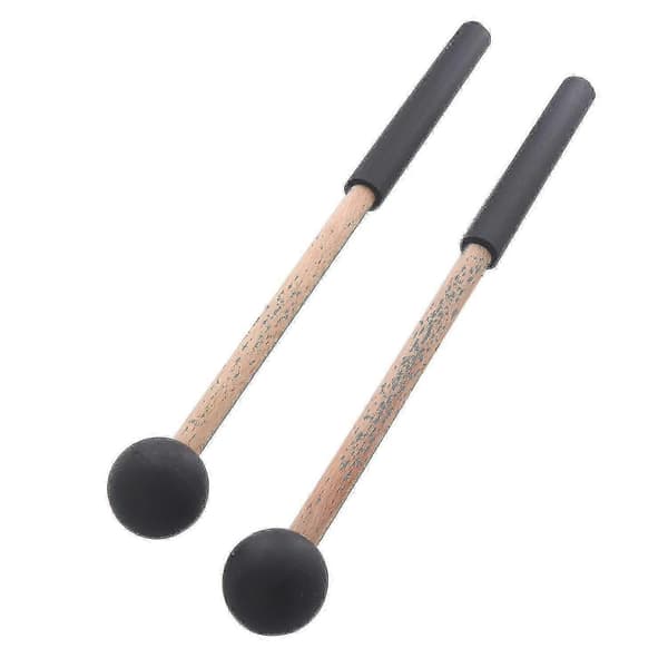 1 par tungetrommestikker myke gummihode-pinner for tungetrommer trommer keyboard