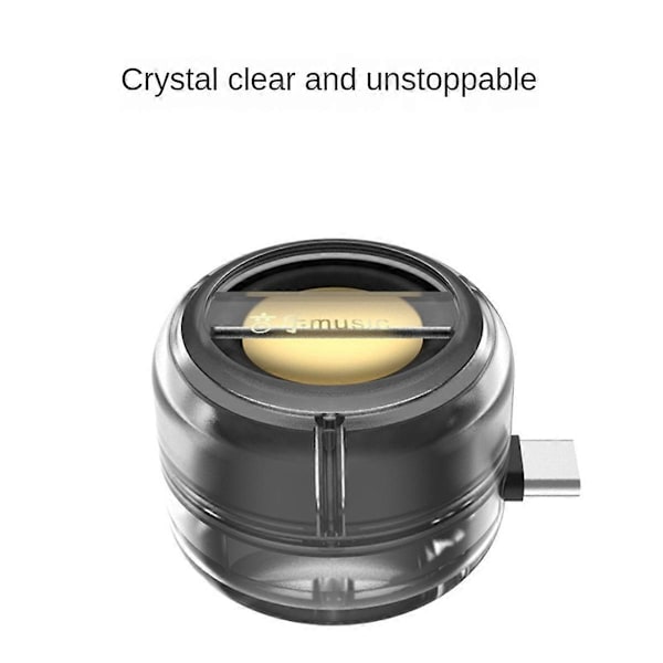 Högtalare Universal Type-C Ljudbox Type-C Plug in Telefon Klarblå